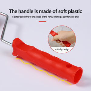 Nhà Máy Cung Cấp 7-Inch Stick-Loại Cứng Cao Su Mô Hình Con Lăn Vách Thạch Cao Bùn Tường Kết Cấu Stencil Sơn Con Lăn Bàn Chải - Product Image 5