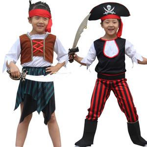 Disfraz de Pirata para Niños y Adultos, Traje de Actuación, Material de Poliéster, Primavera 2025, Disfraz de Escenario, Europa América - Product Image 4