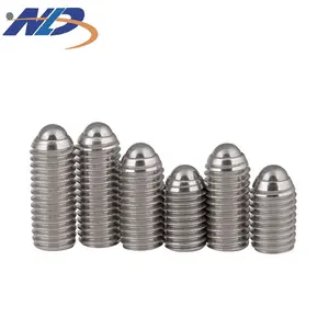 NLD Carbon steel black Stainless Steel 304 316 316L A2 -70 Slotted Set Screw Grub Screw With Ball Point