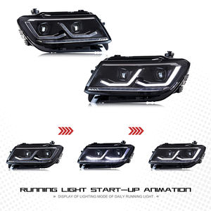 Phare LED d'usine TT-ABC pour 2017-2020 Volkswagen VW <span class=keywords><strong>Tiguan</strong></span> avec feu avant de clignotant séquentiel d'animation de démarrage - Product Image 6
