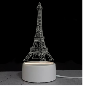 Lampe LED 3D en acrylique, lumière LED créative, <span class=keywords><strong>veilleuses</strong></span> LED 3D, lampe de nuit à illusion de Jésus, petite veilleuse 3D - Product Image 3