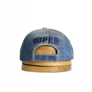 Casquette de baseball en denim lavé style urbain sportif, respirante, design décontracté avec broderie et détails œillet, tissu Dobby - Product Image 6