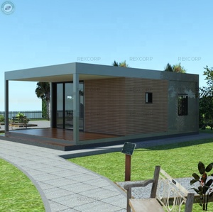 Casa contenedor plegable Simple <span class=keywords><strong>de</strong></span> 54m2, 2 habitaciones, con Patio frontal, contenedor preconstruido, casa en venta - Product Image 3