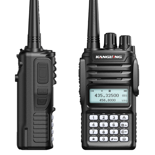 UV58 5W Dual Band Analog Radio: VHF/UHF Adjustable Freq & Dual Display Handheld Two-Way Radio KANGLONG OEM Wholesale