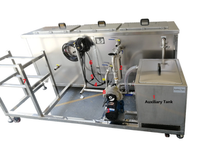 Machine de <span class=keywords><strong>nettoyage</strong></span> à ultrasons industrielle 61L avec système à 3 réservoirs-avec pompe à moteur, <span class=keywords><strong>nettoyage</strong></span>, filtration et séchage - Product Image 1