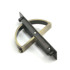 Tatami Handles Zinc Alloy Rectangle Brushed Modern Minimalist <b>Drawer</b> Cabinet Wardrobe Handle - Product Image 4