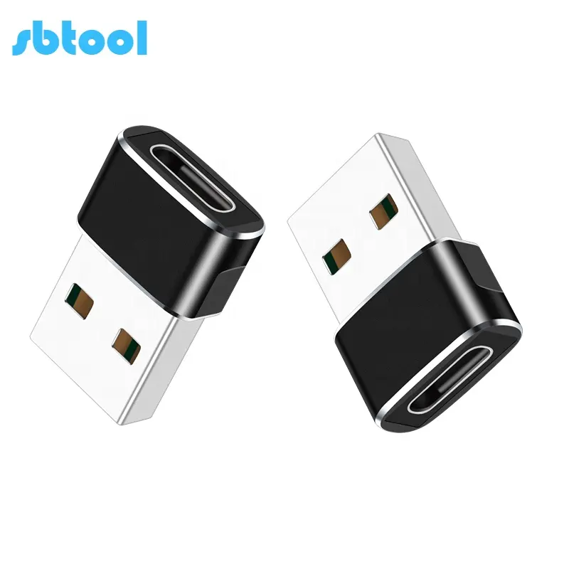 USB C Buchse zu USB A Stecker Adapter Aluminium legierung USB 2.0 A Stecker OTG Konverter Typ C Ladekabel adapter