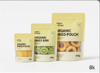 Verpakkingstas voor gedroogd fruit met aangepast logo, vochtbestendig, biologische mango, gedroogd fruit, staande pouch, digitale voedselverpakking, dierenvoer, noedels