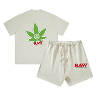 Ensemble T-shirt et short d'été pour homme, 100% coton respirant, imprimé personnalisé, style Cigar Cookie Backwoods RAW, haute qualité et tendance