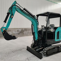 Envío Gratuito, Mini Excavadora de 2.5 Toneladas con Certificación CE EPA, Excavadora Pequeña Hidráulica Diesel con Orugas para Jardín, Granja y Construcción