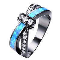 Bague en diamant en cristal galvanisé Europe et États-Unis Bague de bijoux de mode pour femmes créatives populaires