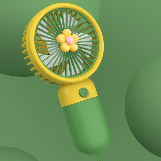 Portable Handheld Cute Rechargeable USB Battery Operated Electric Travel Fan Silent Table Desk Personal Mini Fan