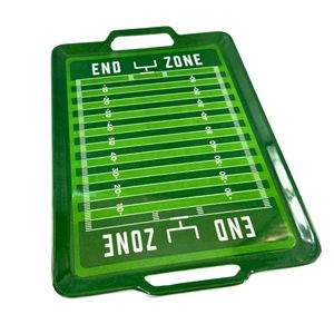 Bandeja de <span class=keywords><strong>melamina</strong></span> con asas para servir, diseño de campo de fútbol americano - Product Image 6