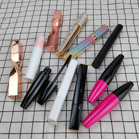 Imprimé logo Noir Rose mascara Épais Allongeant Maquillage 4D Fiber Mascara De Cils avec étiquette privée