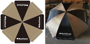 Sombrilla <span class=keywords><strong>de</strong></span> playa con estampado personalizado para exteriores, Parasol <span class=keywords><strong>de</strong></span> playa con impresión directa <span class=keywords><strong>de</strong></span> fábrica, barato, promoción - Product Image 6