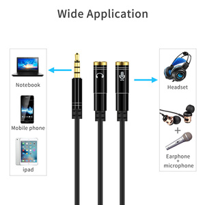 Veggieg Chất Lượng Cao Headphone Splitter 3.5Mm Nam Để <span class=keywords><strong>2</strong></span> Cổng 3.5Mm Nữ Stereo Y Splitter Cho Tai Nghe/Loa - Product Image 5
