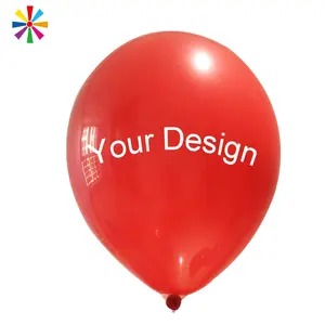 100pcs 12 inch 1 צבע 1 צד מסך הדפסת פרסום לנפח חברת לוגו Balon בלון מותאם אישית מודפס לטקס בלון