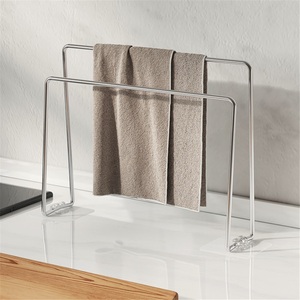 304 Stainless Steel Modern Drain Dish <b>Rack</b> Countertop Narrow Kitchen <b>Rack</b> Waterproof Double Tier Special Drying <b>Rack</b> - Product Image 4