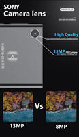 Hbnkh Mémoire intégrée Écran tactile 3.97 pouces Téléchargement portable de musique Lecteur Mp4 Mp5 gratuit avec haut-parleur