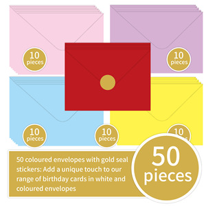 50PCS/Set Cartes de vœux créatives en papier estampé à chaud 5*7 pouces avec enveloppe - Product Image 5