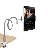 Support Flexible à bras Long en alliage d'aluminium pour tablette, à col ample, pour téléphone portable, pour tampon de 4 à 12.9 pouces, 1 pièce