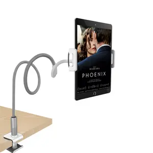 Hợp Kim Nhôm Linh Hoạt Cánh Tay Dài Ngỗng Cổ <span class=keywords><strong>Lazy</strong></span> Mount Điện Thoại Di Động Máy Tính Bảng Giá Đỡ Cho Pad 4 - 12.9 Inch - Product Image 1