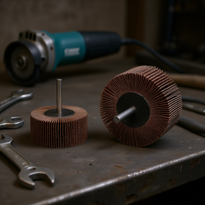 แผ่นขัดแบบพับได้พร้อมแกนผ้าอะลูมิเนียมออกไซด์สำหรับงานเจียรและขัดเงา - Product Image 3