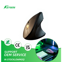 Souris de bureau ergonomique sans fil rechargeable USB 6D OEM ODM, double mode, stock 2.4G, souris verticale pour droitier, 1600 DPI