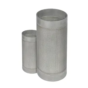 Sintered 316 304 Stainless Steel Wire Mesh Filter Tube Solid Filter Cartridge