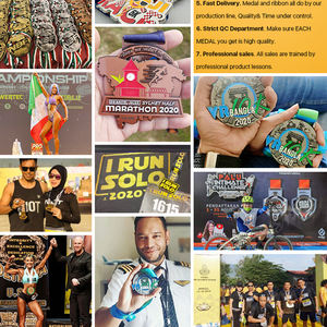 Medalla 3D de Metal para baloncesto, fútbol, baile, Judo, Taekwondo, Karate, correr, Maratón, Medalla deportiva, Medalla personalizada de Metal - Product Image 5