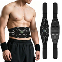 Ceinture de massage par impulsions EMS, appareil de fitness intelligent, entraîneur abdominal rechargeable, équipement de fitness à domicile, fonction musicale FOYOGA