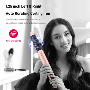 5 In 1 Folding Hair Dryer Negative Ion Multi Functional High Speed Hot Air Comb Rose Gold With Case - Product Image 4