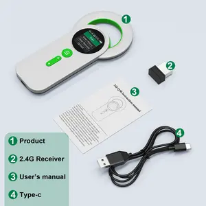 Symcode MJ-Q30 White Bluetooth Pet Microchip Reader Wireless RFID Animal Chip Recognizer Scanner