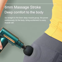 Pistolet de massage électrique mini en gros avec écran tactile et 6 vitesses de percussion pour la relaxation musculaire des tissus profonds et la thérapie corporelle