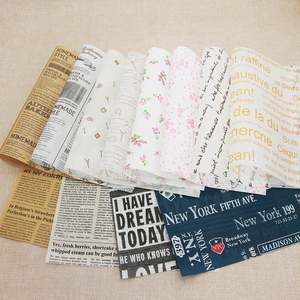 Feuilles de papier d'emballage personnalisées avec votre propre logo, papier d'emballage alimentaire biodégradable personnalisé pour sandwichs, papier ciré résistant à la graisse - Product Image 4