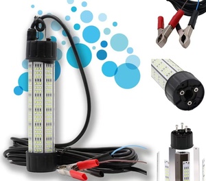 Ip68 impermeable 360 grados 12V 160W Led <span class=keywords><strong>pez</strong></span> <span class=keywords><strong>luz</strong></span> multicolor intermitente cebo submarino señuelo calamar estroboscópico para pesca de gota profunda - Product Image 1
