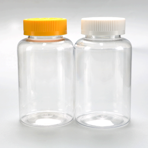 Vente chaude 150ml 150g Bouteille En Plastique Transparent Avec Couvercle En Or Métallique, 5 Oz Capsule Pilule Tablette Vitamine Emballage Bouteille De Qualité Alimentaire - Product Image 2