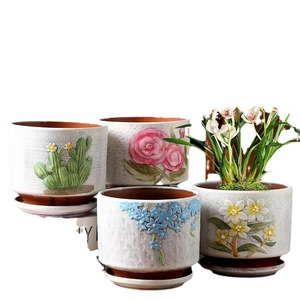 Flower Pot Ceramic Clearance Tray Large Extra Large Succulent Minimalist Personalized Creative <strong>Epipremnum</strong> Simple Wholesale - Product Image 5