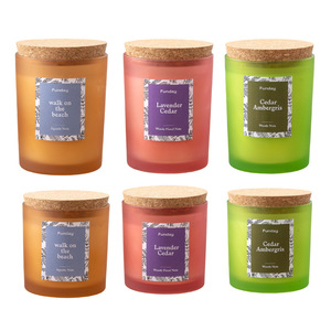 Funday Lavender Cedar Scented Candle Set Woody Floral Note Home Fragrance Decor - Product Image 5