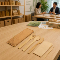 Sacs de 25 kg en gros, qualité alimentaire, faible humidité, prix compétitif, haute qualité, couverts jetables biodégradables en bambou