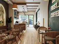 Comptoir de présentation en verre pour café commercial avec éclairage LED, équipement de boulangerie, personnalisation complète du magasin