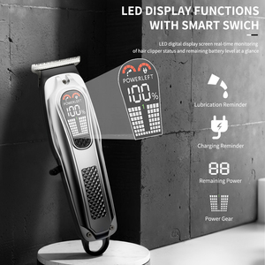 Cordless tagliacapelli <span class=keywords><strong>e</strong></span> <span class=keywords><strong>barba</strong></span> Trimmer da uomo Kit professionale da barbiere per il taglio dei <span class=keywords><strong>capelli</strong></span> <span class=keywords><strong>e</strong></span> lo Styling della <span class=keywords><strong>barba</strong></span> regalo Premium - Product Image 2