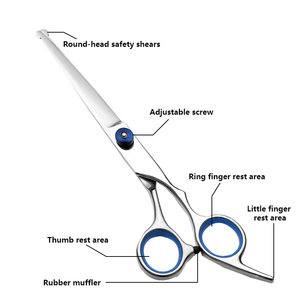Professional <b>Dog</b> Grooming <b>Scissors</b> Set Stainless Steel Pet Grooming Shears Kit with Thinning Curved <b>Scissors</b> for <b>Dogs</b> Cats - Product Image 6