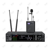 Système de microphone sans fil portable monocanal dynamique AD4G, piles AA, contrôle du volume, capteur infrarouge, connecteur XLR, karaoké