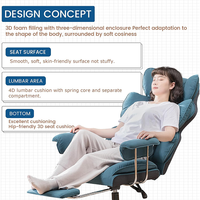 Chaise de jeu de style populaire, chaise PC OEM, siège pivotant avec réglage de la hauteur pour espace de jeu en appartement