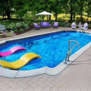 Grande <span class=keywords><strong>piscine</strong></span> en fibre de verre pour adultes pour la natation en plein air à vendre - Product Image 4