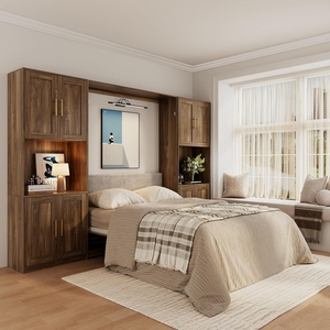 <span class=keywords><strong>Lit</strong></span> mural vertical avec armoire de rangement <span class=keywords><strong>pour</strong></span> appartement de petite taille, idéal <span class=keywords><strong>pour</strong></span> les jeunes talentueux - Product Image 2