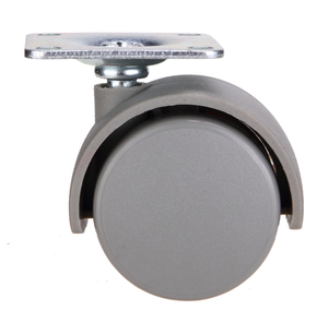 Grey xoay 2inch chất liệu nylon bền và thân thiện với môi không có tiếng ồn im lặng văn phòng Đôi bánh xe đồ nội thất bánh xe - Product Image 2