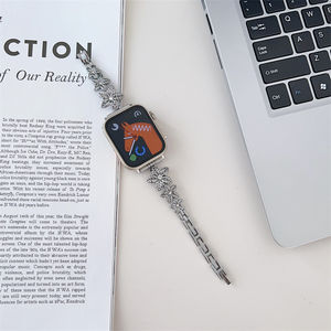 Bracelet de montre intelligente en métal en forme de fleur pour <span class=keywords><strong>Apple</strong></span> <span class=keywords><strong>Watch</strong></span> Ultra 8 49mm, <span class=keywords><strong>nouvelle</strong></span> collection <span class=keywords><strong>2023</strong></span> - Product Image 5