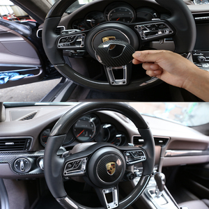 Carmon Per <span class=keywords><strong>porsche</strong></span> <span class=keywords><strong>accessori</strong></span> Macan disco In Fibra di Carbonio sterzo copertura della ruota di copertura <span class=keywords><strong>accessori</strong></span> interni 2014-2020 - Product Image 6